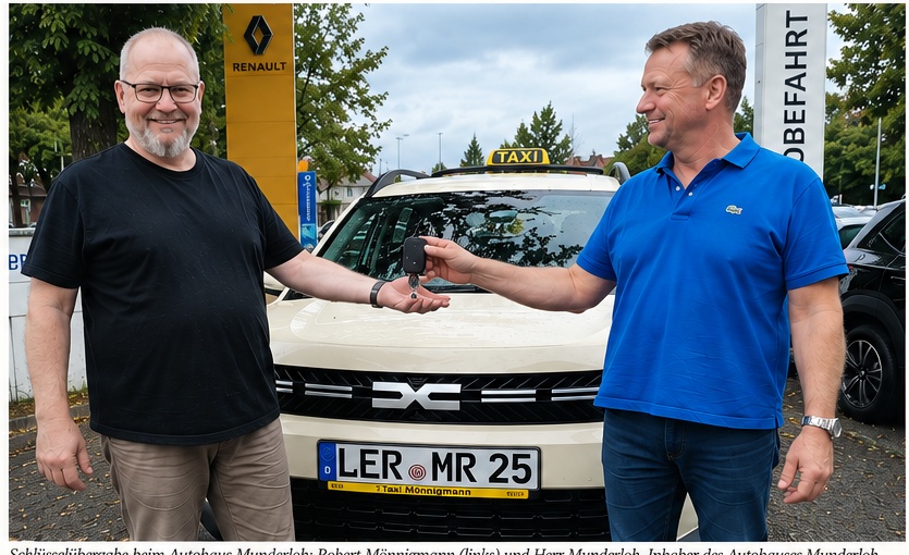 Neuer Dacia Bigster für Taxi Mönnigmann